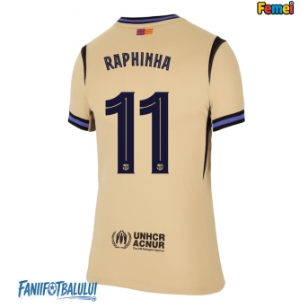 Barcelona Raphinha Belloli #11 Tricou Fotbal Replică 2025-26 Femei Deplasare